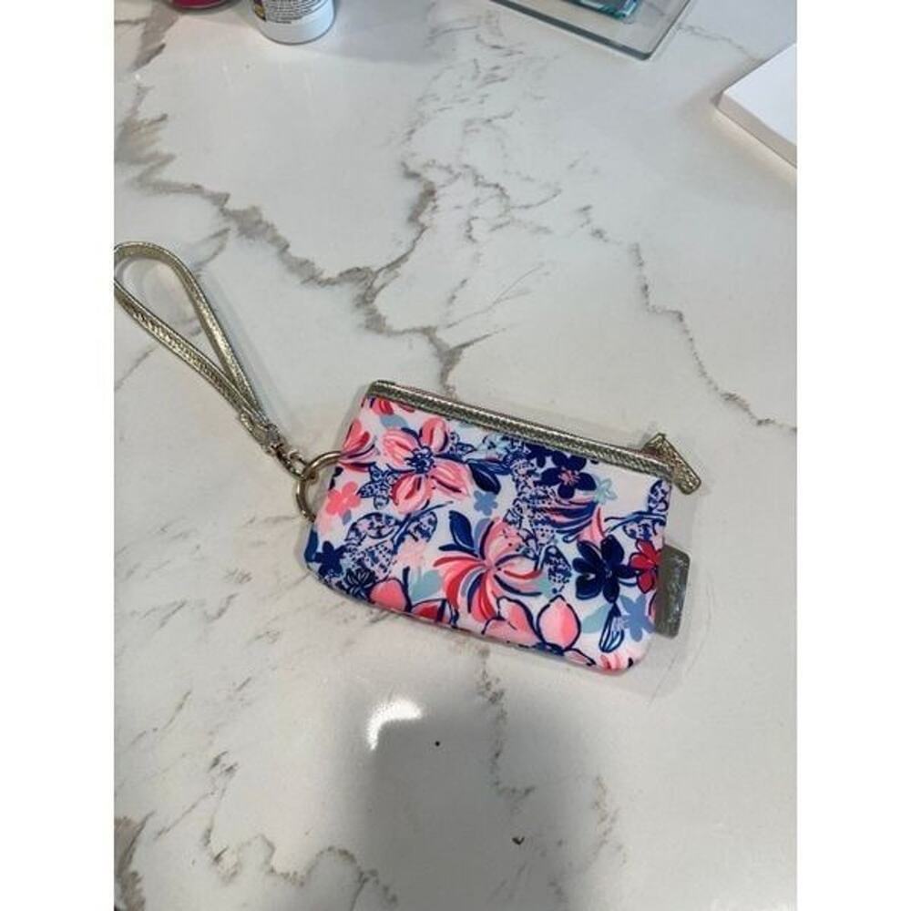 Lilly Pulitzer Zip Top Wallet Wrislet new floral